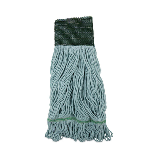 Boardwalk EchoMop with Looped-End Wet Head, Synthetic/Cotton, Medium, Blue, 12/Carton