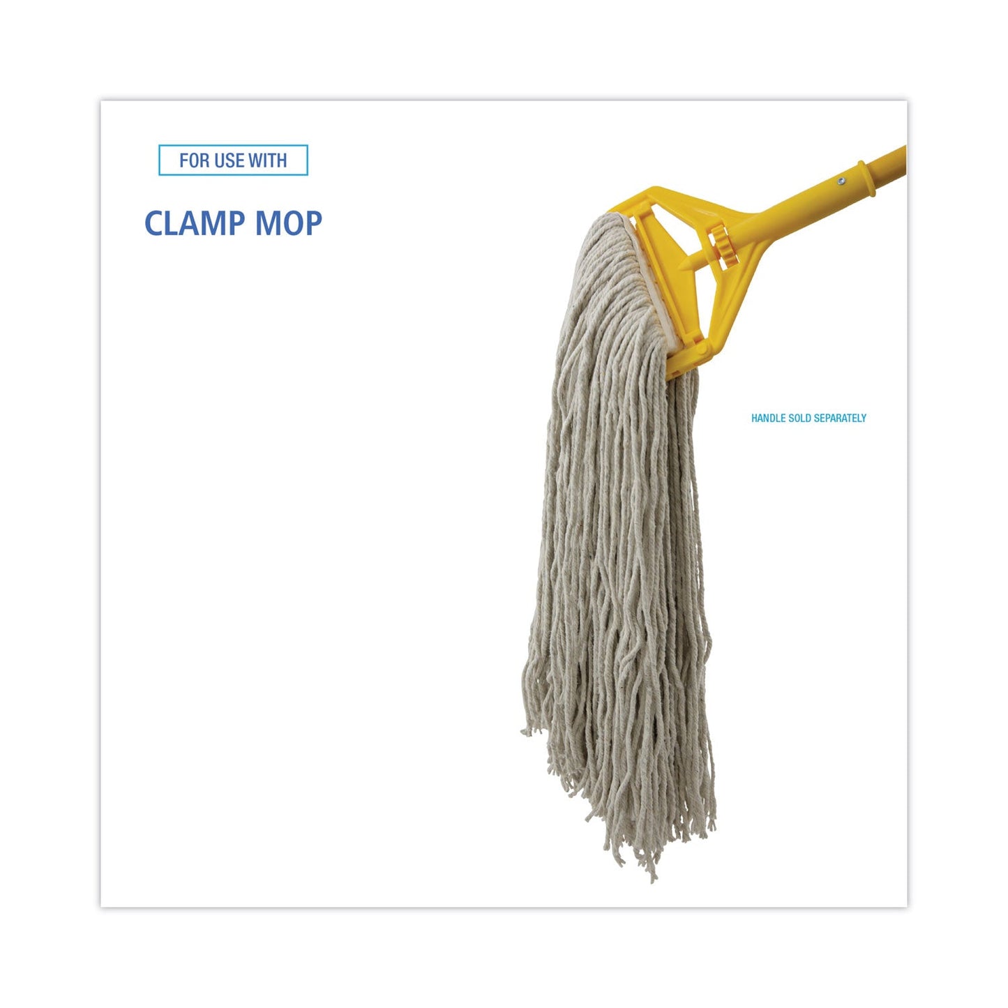 Boardwalk Cut-End Wet Mop Head, Cotton, No. 32, White, 12/Carton