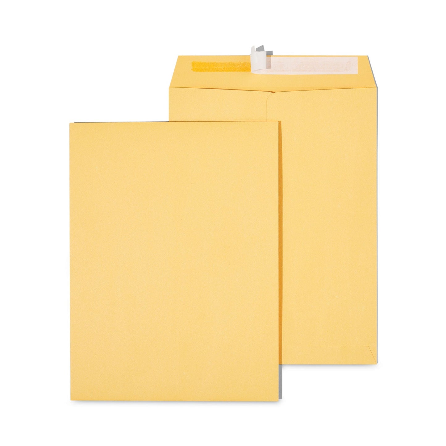 Universal Peel Seal Strip Catalog Envelope, #10 1/2, Square Flap, Self-Adhesive Closure, 9 x 12, Natural Kraft, 100/Box