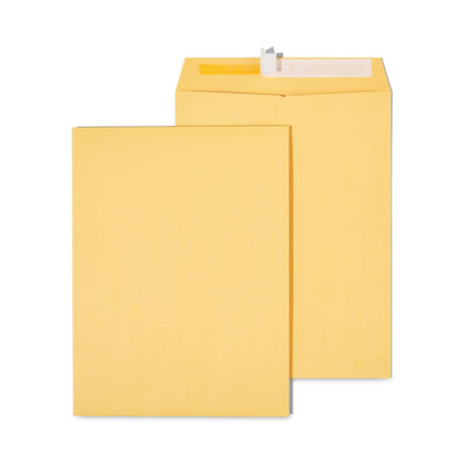 Universal Peel Seal Strip Catalog Envelope, #10 1/2, Square Flap, Self-Adhesive Closure, 9 x 12, Natural Kraft, 100/Box
