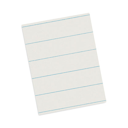Pacon Ruled Newsprint Paper, 3/8" Short Rule, 8.5 x 11, 500/Pack
