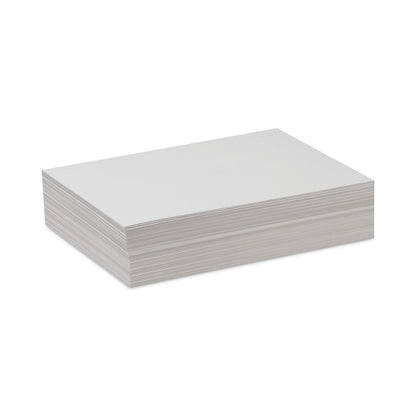 Pacon White Drawing Paper, 47 lb Text Weight, 9 x 12, Pure White, 500/Ream