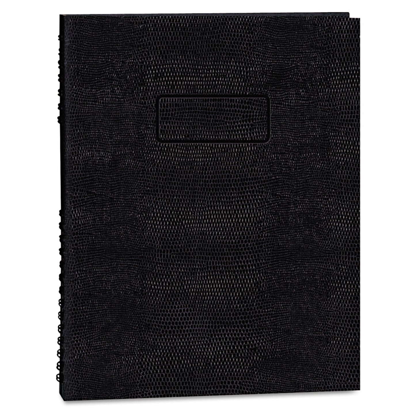 Blueline EcoLogix NotePro Executive Notebook, 1 Subject, Medium/College Rule, Black Cover, 11 x 8.5, 100 Sheets