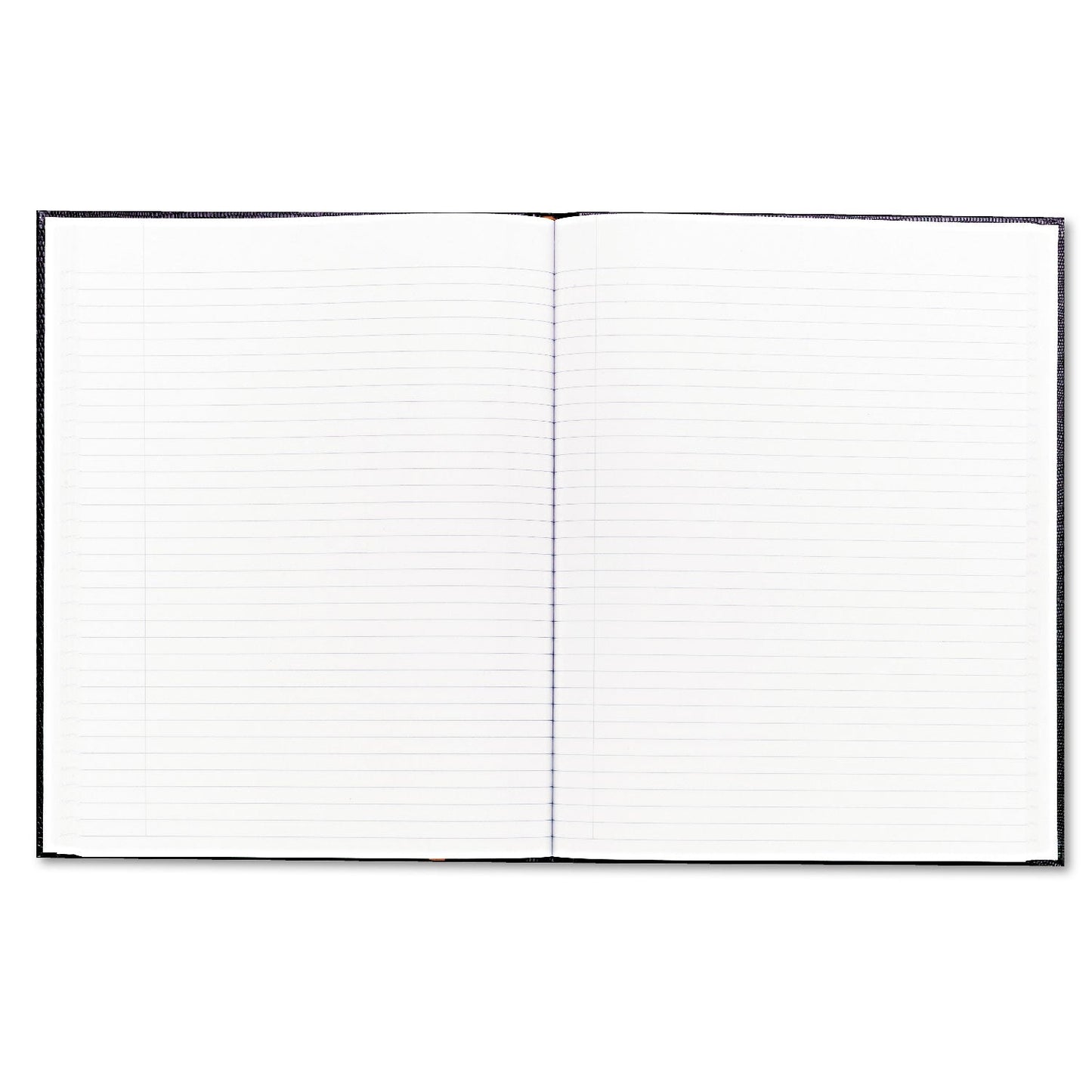 Blueline Executive Notebook, Ribbon Bookmark, 1 Subject, Medium/College Rule, Black Cover, 10.75 x 8.5, 75 Sheets