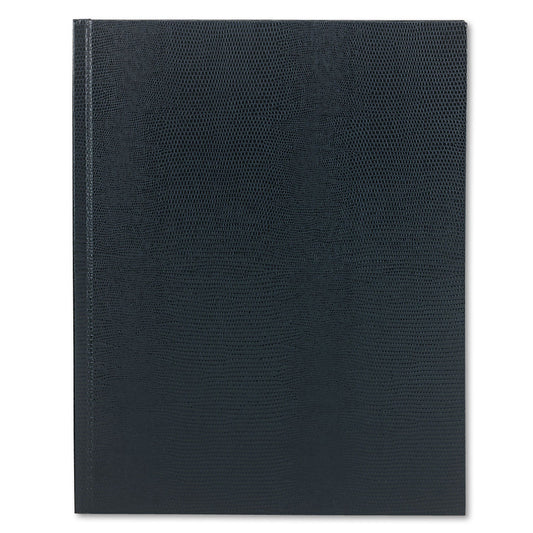 Blueline Executive Notebook, Ribbon Bookmark, 1 Subject, Medium/College Rule, Blue Cover, 11 x 8.5, 75 Sheets