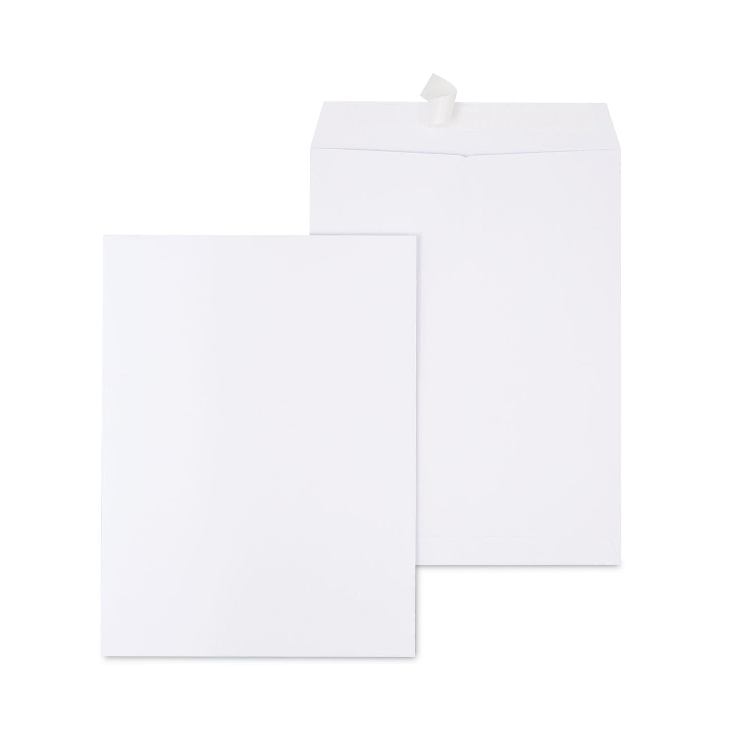 Universal EasyClose Catalog Envelope, #10 1/2, Square Flap, Self-Adhesive Closure, 9 x 12, White, 250/Box