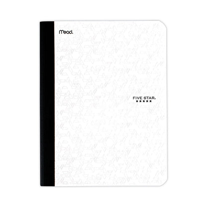 Five Star Composition Book, Medium/College Rule, Randomly Assorted Covers (Black/Blue/Green/Red/Yellow), 9.75 x 7.5, 100 Sheets