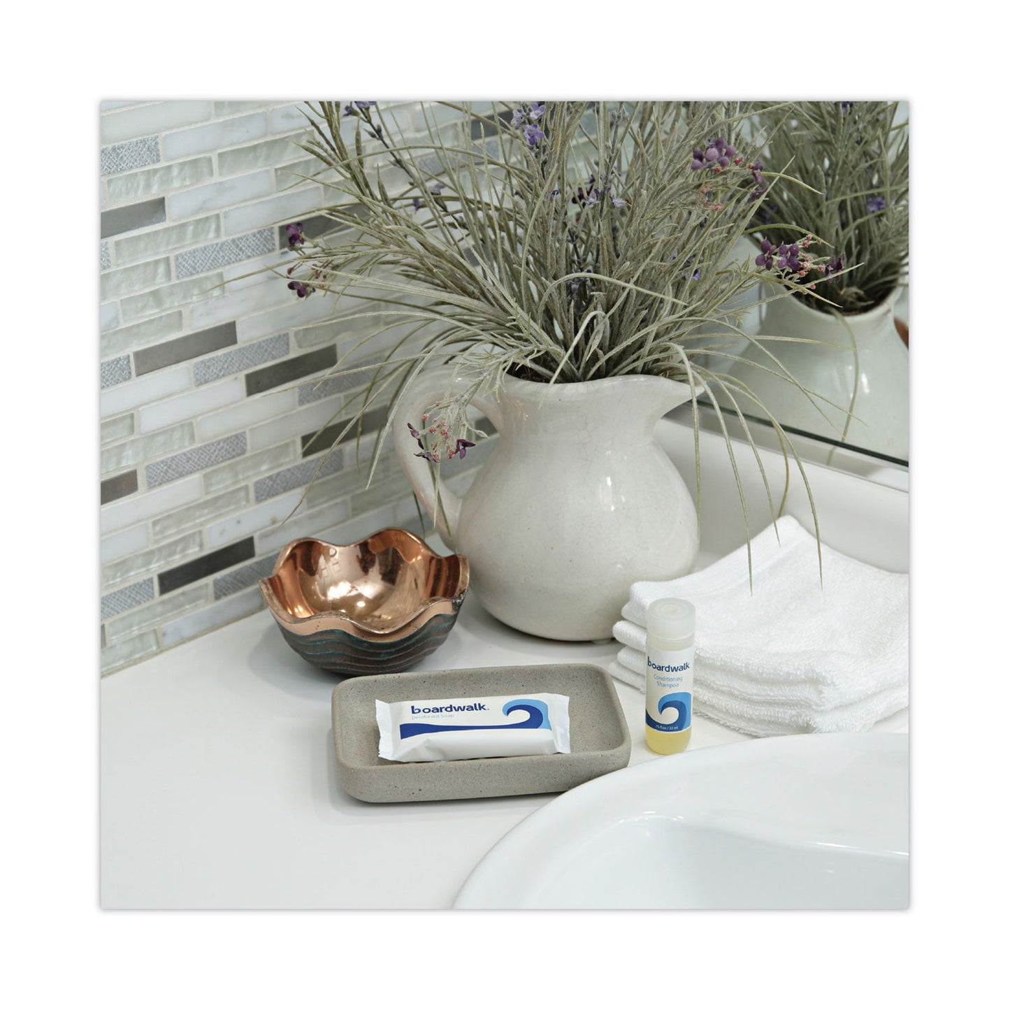 Boardwalk Face and Body Soap, Flow Wrapped, Floral Fragrance, # 1 1/2 Bar, 500/Carton