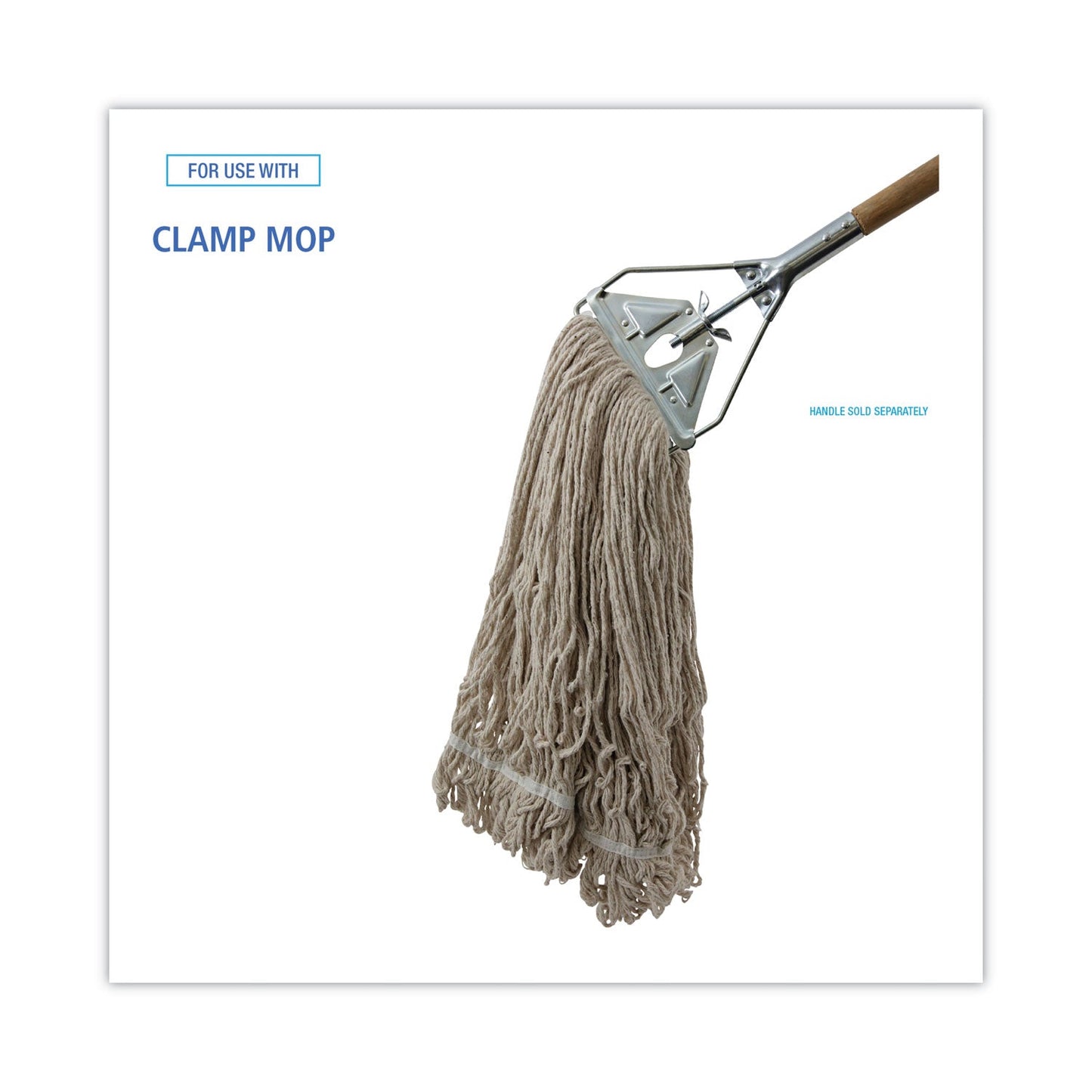 Boardwalk Mop Head, Pro Loop Web/Tailband, Premium Standard Head, Cotton, 32-Oz., White