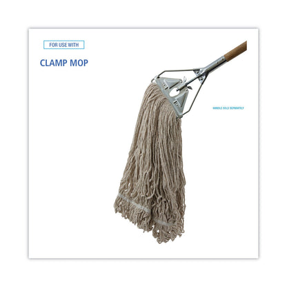 Boardwalk Mop Head, Pro Loop Web/Tailband, Premium Standard Head, Cotton, 32-Oz., White