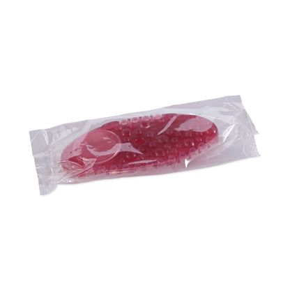 Boardwalk Curve Air Freshener, Spiced Apple, Solid, Red, 10/Box
