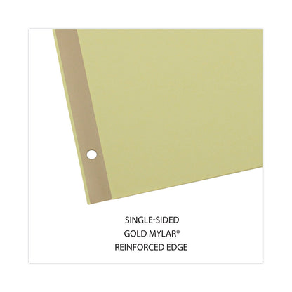 Universal Deluxe Preprinted Simulated Leather Tab Dividers with Gold Printing, 31-Tab, 1 to 31, 11 x 8.5, Buff, 1 Set