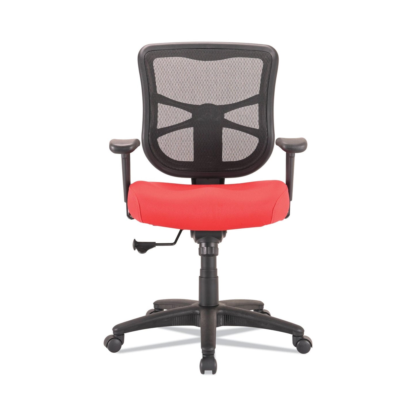 Alera Elusion Series Mesh Mid-Back Swivel/Tilt Chair, Supports Up to 275 lb, 17.9" to 21.8" Seat Height, Red