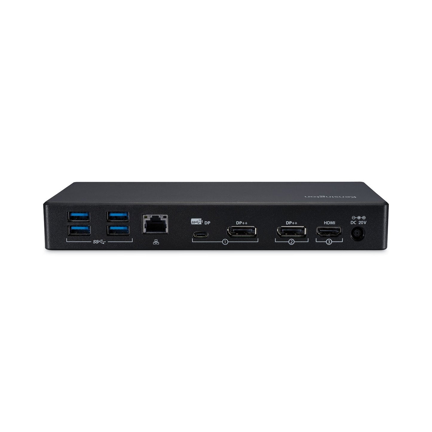 Kensington SD4850P USB-C 10 Gbps Dual Video Driverless Docking Station, Black