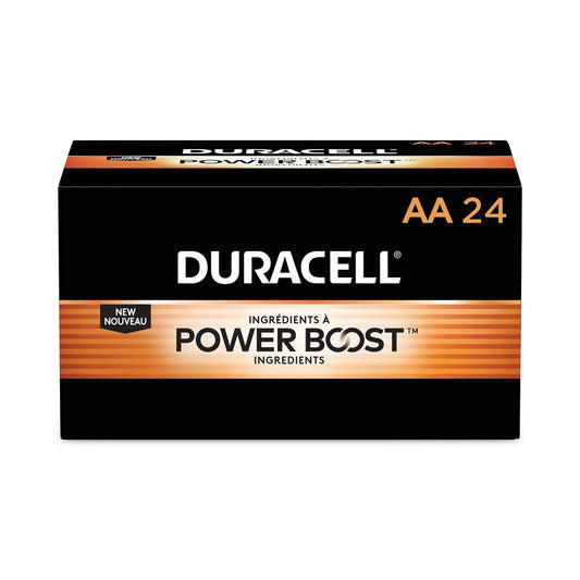 Duracell Power Boost CopperTop Alkaline AA Batteries, 24/Box