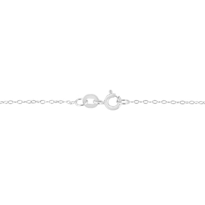 .925 Sterling Silver 1/10 Cttw Round-Cut Diamond Bezel 18" Pendant Necklace (J-K Color, I1-I2 Clarity)