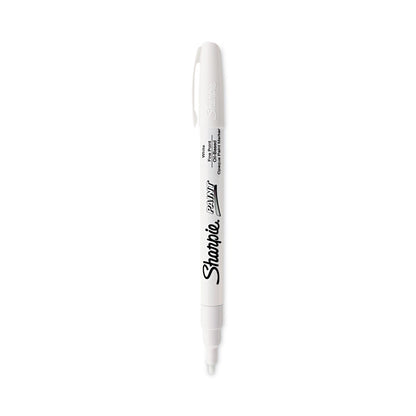 Sharpie Permanent Paint Marker, Fine Bullet Tip, White, Dozen