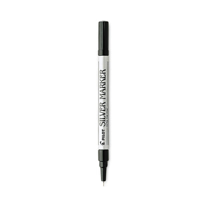 Pilot Creative Art and Crafts Marker, Extra-Fine Brush Tip, Silver