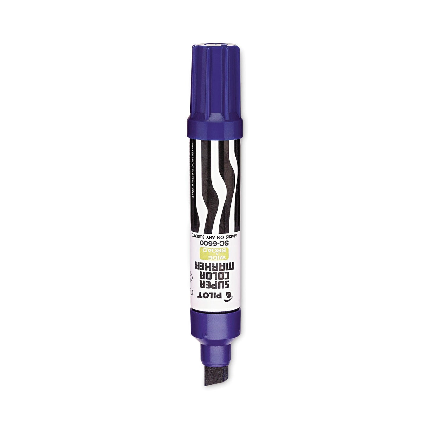 Pilot Jumbo Refillable Permanent Marker, Broad Chisel Tip, Blue