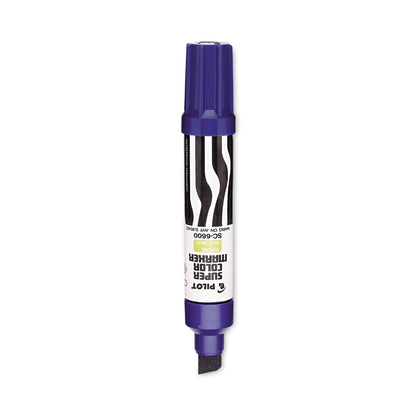 Pilot Jumbo Refillable Permanent Marker, Broad Chisel Tip, Blue