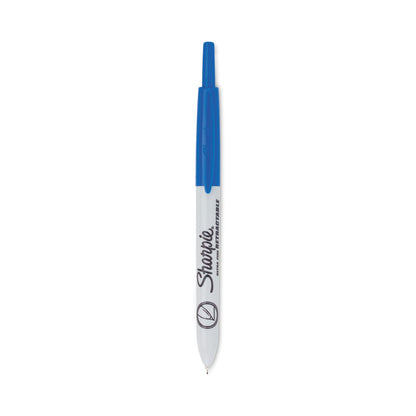 Sharpie Retractable Permanent Marker, Extra-Fine Needle Tip, Blue