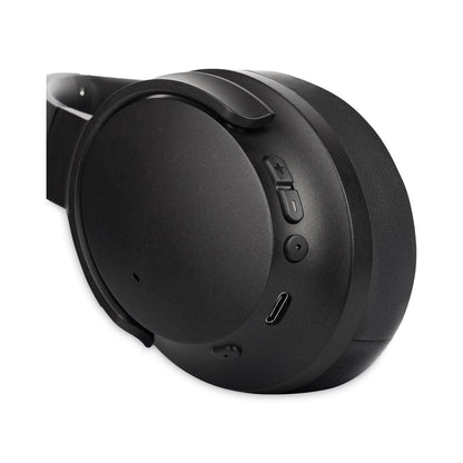 Morpheus 360 KRAVE HD Wireless Over Ear Headphones Bluetooth Headset with Microphone, 4 ft Cord, Black