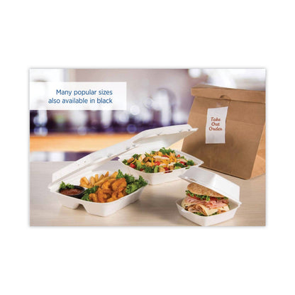 Dart Insulated Foam Hinged Lid Containers, 1-Compartment, 9 x 9.4 x 3, White, 200/Pack, 2 Packs/Carton