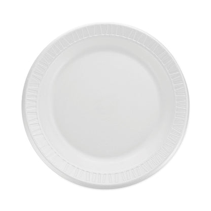 Dart Quiet Classic Laminated Foam Dinnerware, Plate, 9", White, 125/Pack, 4 Packs/Carton