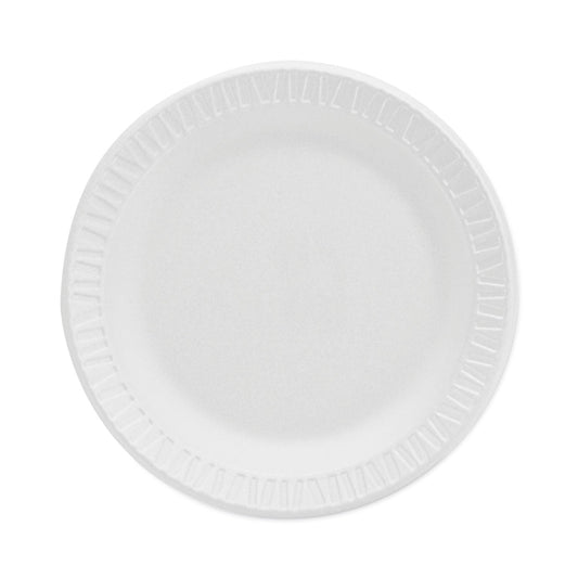 Dart Concorde Non-Laminated Foam Plate, 6" dia, White,125/Pack, 8 Packs/Carton