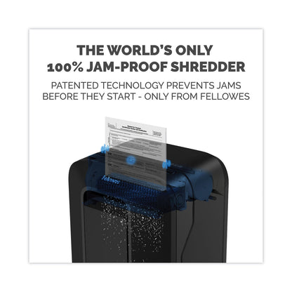 Fellowes Powershred LX200 Micro-Cut Shredder, 12 Manual Sheet Capacity, Black