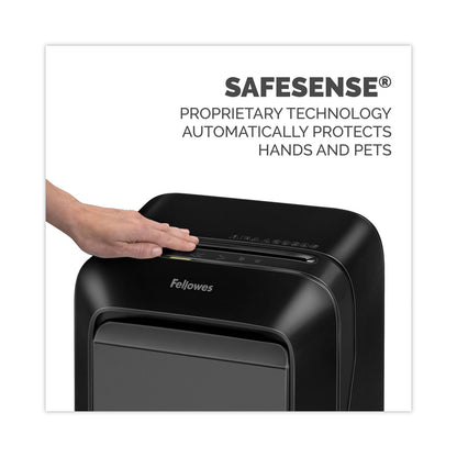 Fellowes Powershred LX210 Micro-Cut Shredder, 16 Manual Sheet Capacity, Black