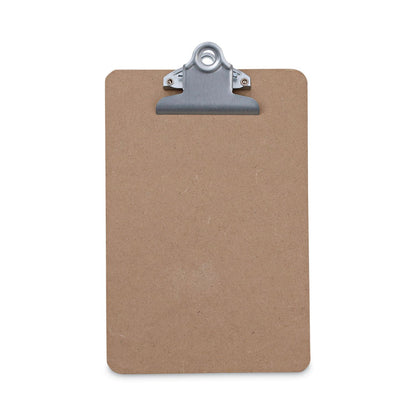 Universal Hardboard Clipboard, 0.75" Clip Capacity, Holds 5 x 8 Sheets, Brown, 3/Pack