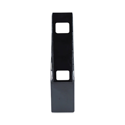 Universal Recycled Plastic Magazine File, 3 x 10 x 11.88, Black