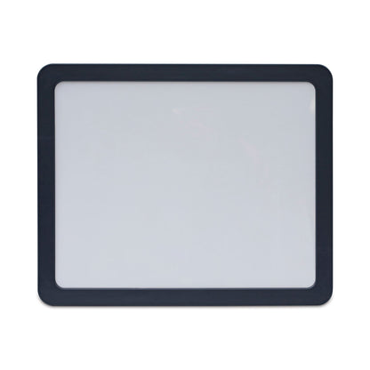 Universal Recycled Cubicle Dry Erase Board, 15.88 x 12.88, Charcoal, with Three Magnets