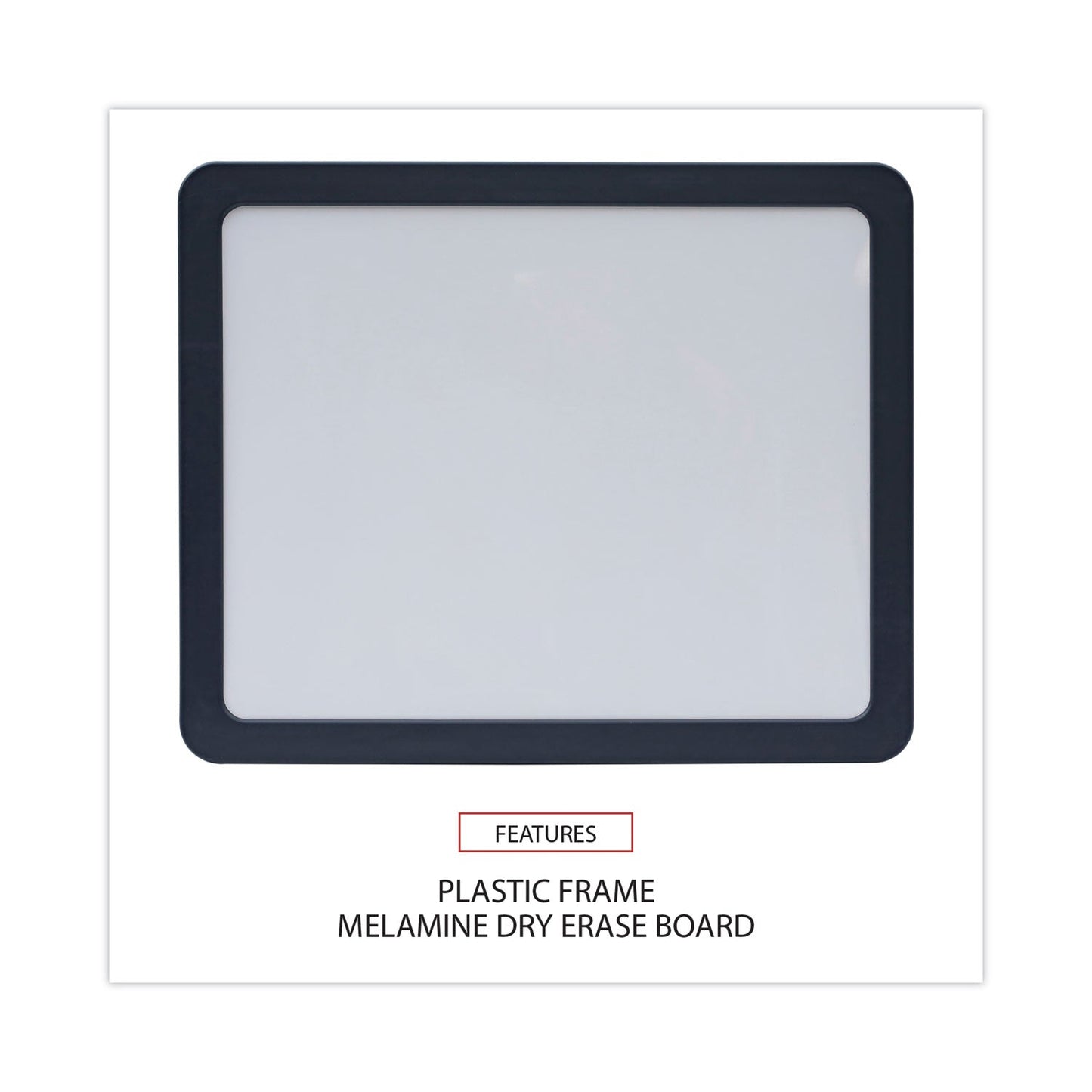 Universal Recycled Cubicle Dry Erase Board, 15.88 x 12.88, Charcoal, with Three Magnets