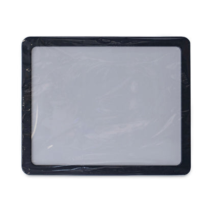 Universal Recycled Cubicle Dry Erase Board, 15.88 x 12.88, Charcoal, with Three Magnets
