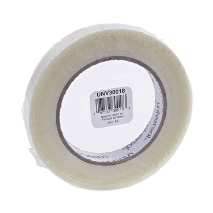 Universal 120# Utility Grade Filament Tape, 3" Core, 18 mm x 54.8 m, Clear