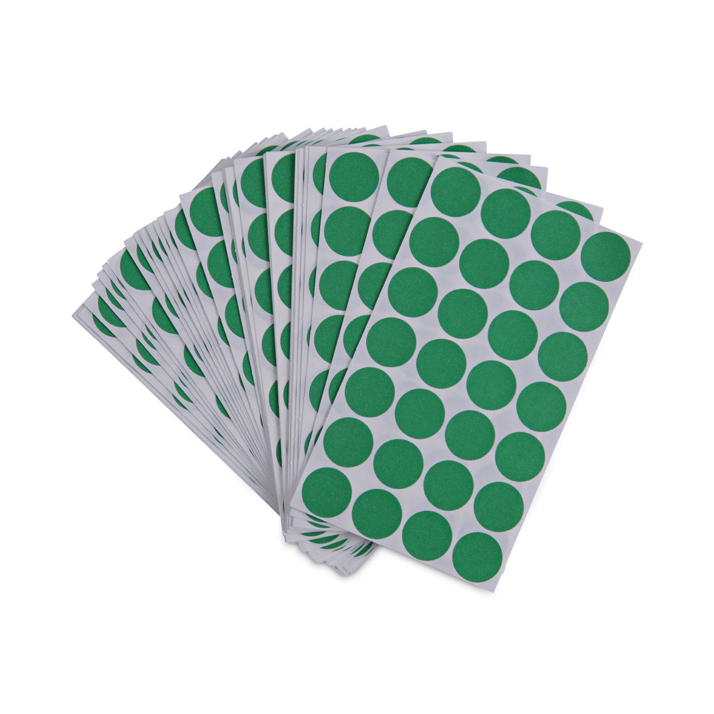 Universal Self-Adhesive Removable Color-Coding Labels, 0.75" dia, Green, 28/Sheet, 36 Sheets/Pack