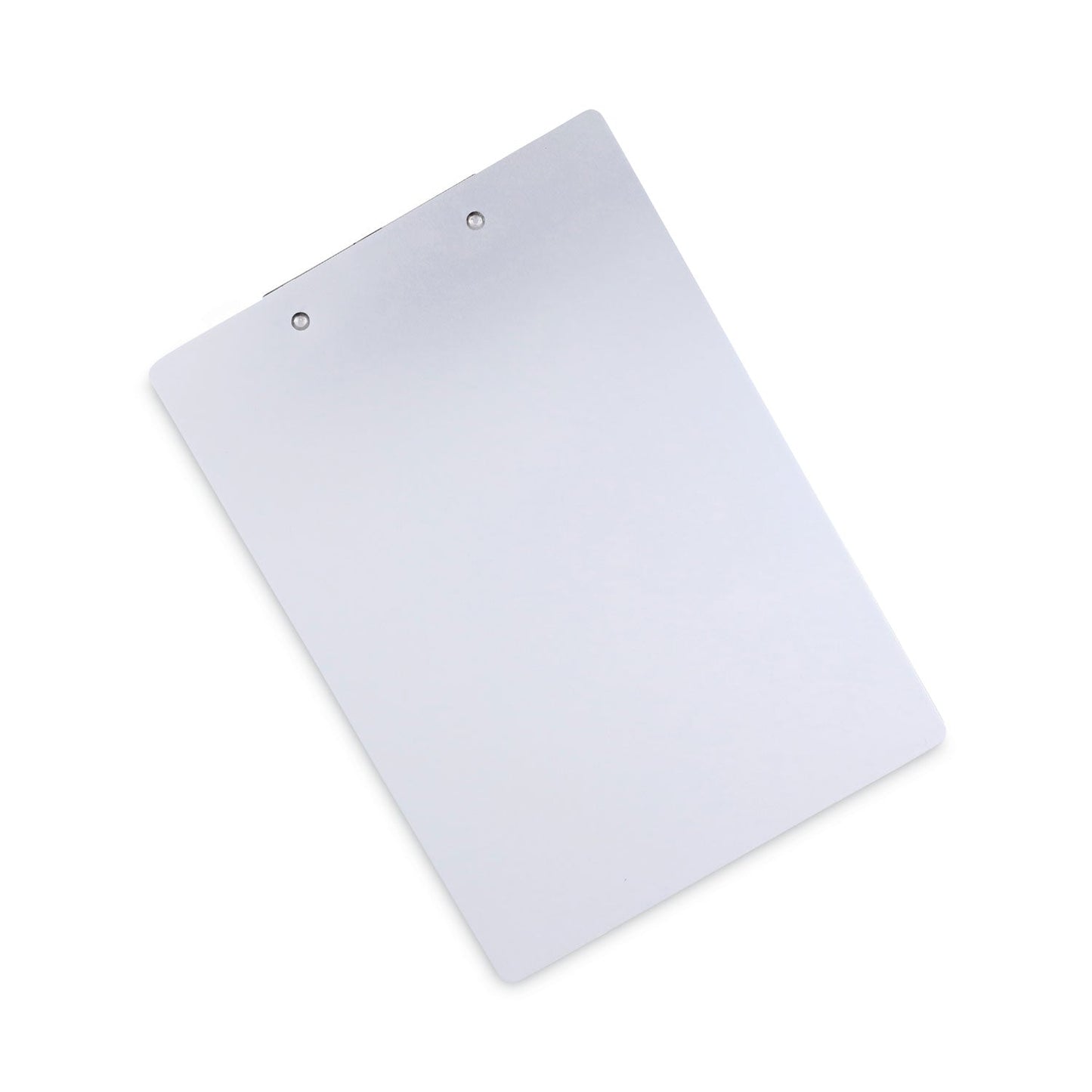 Universal Aluminum Clipboard with Low Profile Clip, 0.5" Clip Capacity, Holds 8.5 x 11 Sheets, Aluminum