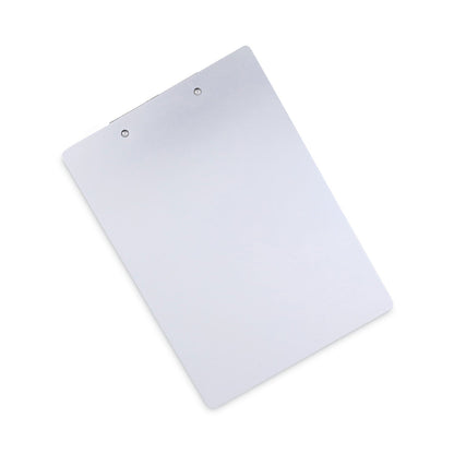 Universal Aluminum Clipboard with Low Profile Clip, 0.5" Clip Capacity, Holds 8.5 x 11 Sheets, Aluminum