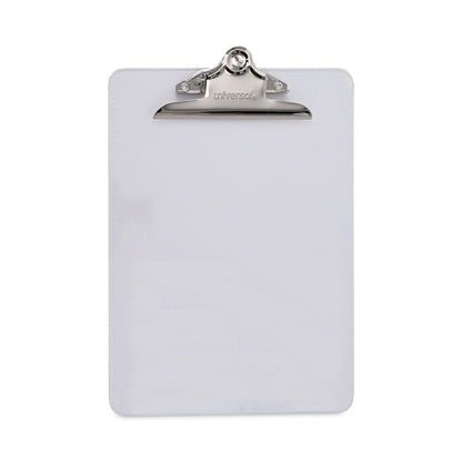 Universal Plastic Clipboard with High Capacity Clip, 1.25" Clip Capacity, Holds 8.5 x 11 Sheets, Clear