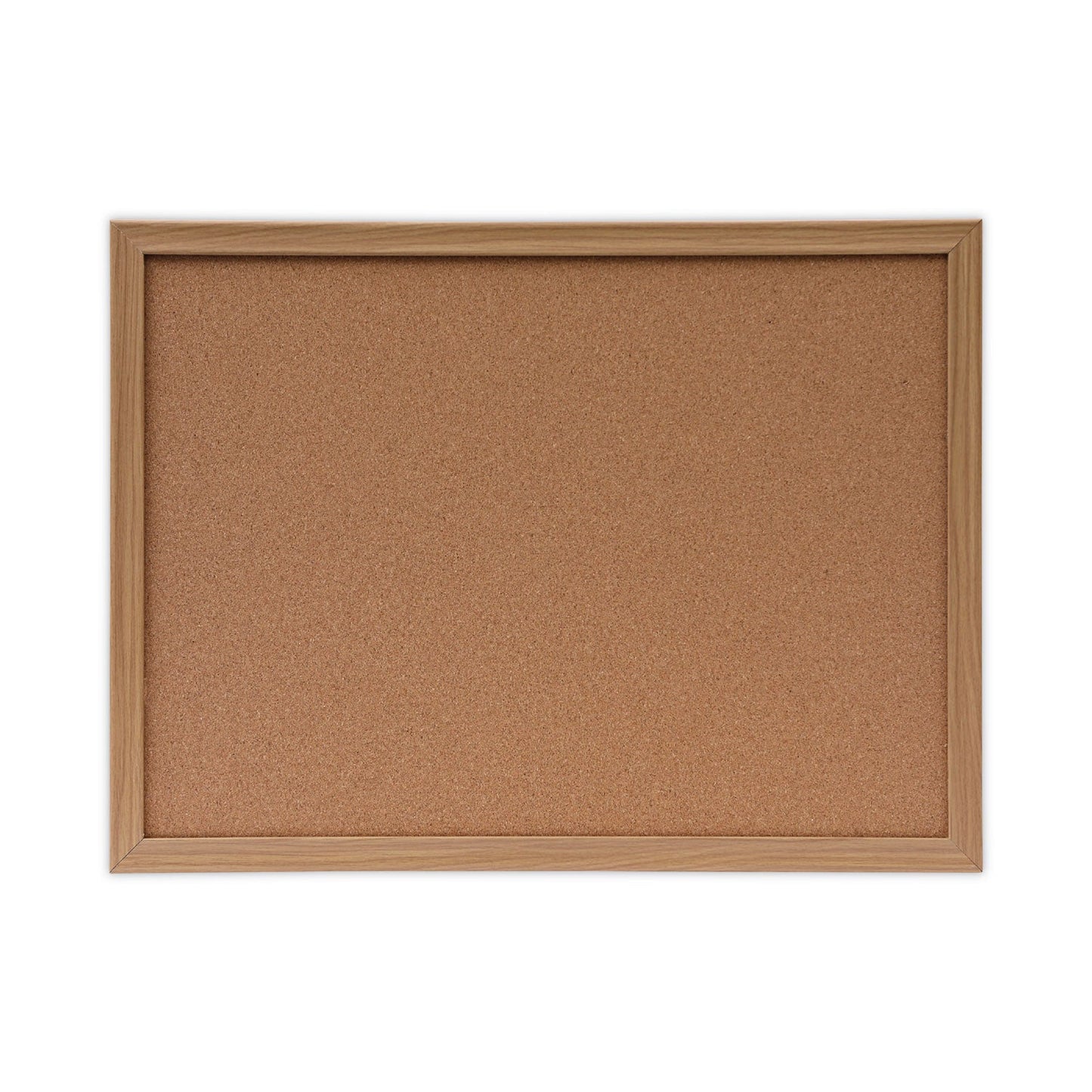 Universal Cork Board with Oak Style Frame, 24 x 18, Natural, Oak-Finished Frame