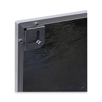 Universal Bulletin Board, Natural Cork, 36 x 24, Satin-Finished Aluminum Frame