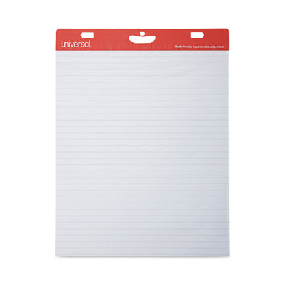 Universal Renewable Resource Sugarcane Based Easel Pads, Presentation Format (1" Rule), 27 x 34, White, 50 Sheets, 2/Carton