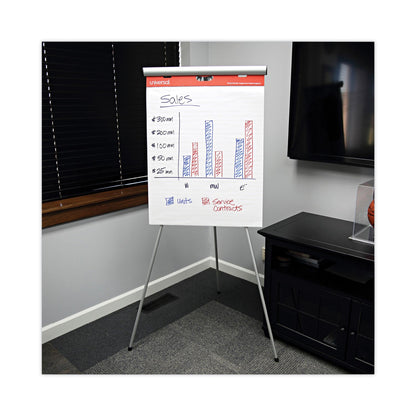 Universal Renewable Resource Sugarcane Based Easel Pads, Presentation Format (1" Rule), 27 x 34, White, 50 Sheets, 2/Carton