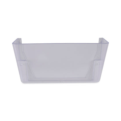 Universal Wall Files, 3 Sections, Letter Size, 13" x 4" x 14", Clear, 3/Set
