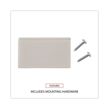 Universal Wall Files, 3 Sections, Letter Size, 13" x 4" x 14", Clear, 3/Set