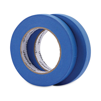 Universal Premium Blue Masking Tape with UV Resistance, 3" Core, 18 mm x 54.8 m, Blue, 2/Pack