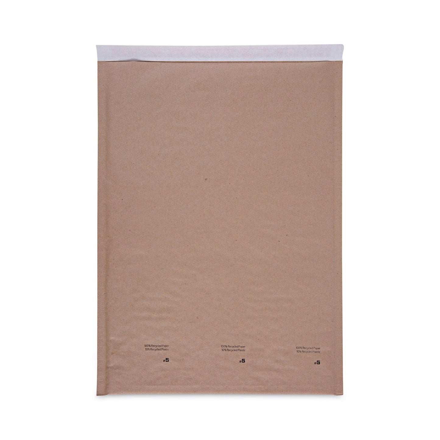 Universal Natural Self-Seal Cushioned Mailer, #5, Barrier Bubble Air Cell Cushion, Self-Adhesive Closure, 10.5 x 16, Kraft, 80/Carton