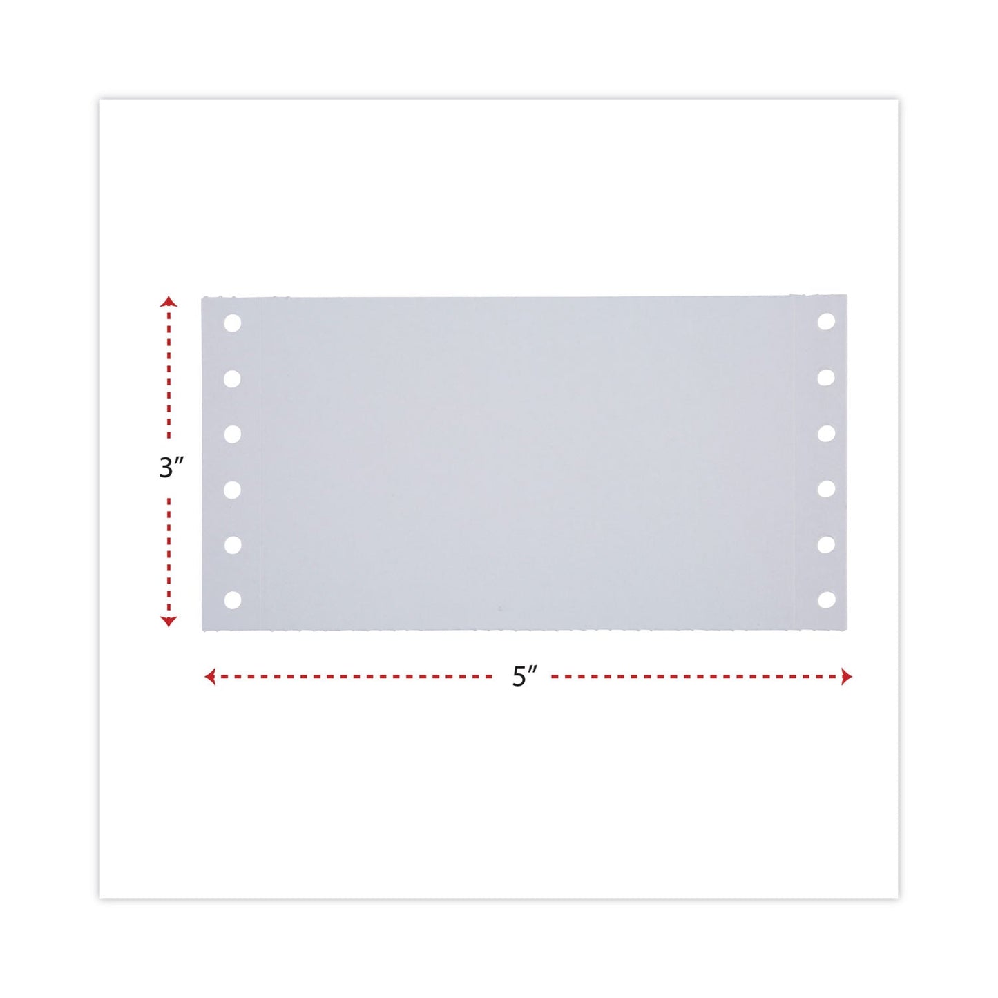 Universal Continuous-Feed Index Cards, Unruled, 3 x 5, White, 4,000/Carton